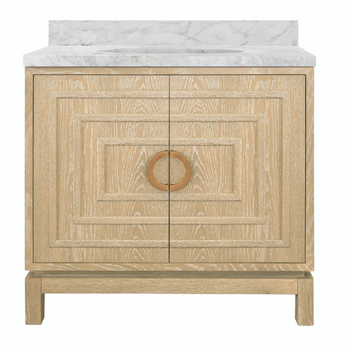 Milana 36.5  Rich Cerused Oak Bath Vanity
