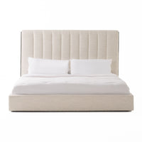 Sahara White Fabric Bed