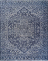 Lucienne Blue Medallion Area Rug