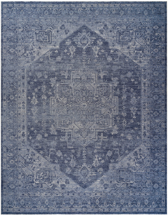 Lucienne Blue Medallion Area Rug