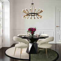 Modena Cream Boucle Dining Chair - Luxury Living Collection