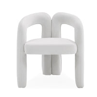 Kika Glam White Velvet Dining Chair