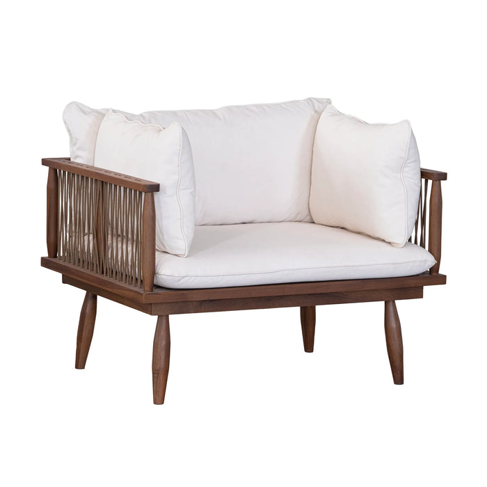 Amellia Outdoor Teak Accent Chair