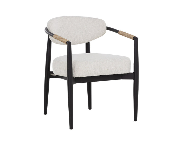 Marita Cream & Black Indoor/Outdoor Armchair