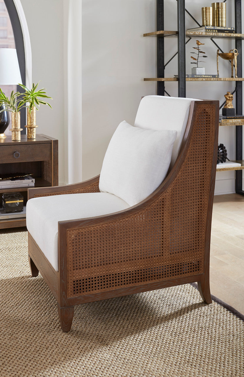 Aspen Driftwood Linen Accent Chair
