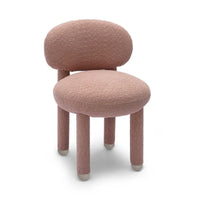 Manu Rose Pink Performance Boucle Dining Chair