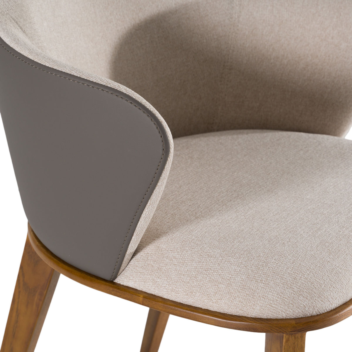 Elowen Modern Beige & Grey Dining Chair