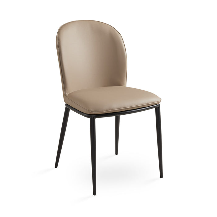 Ellison Taupe Faux Leather Dining Chair