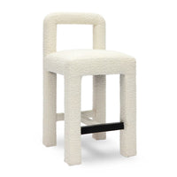 Hazel Cream Boucle Counter Stool