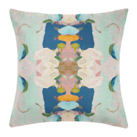 Whimsical Navy Garden Multicolour Decorative Pillow (4 Sizes Available)
