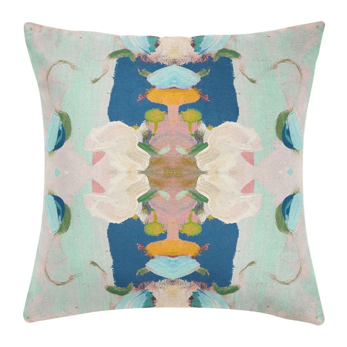 Whimsical Navy Garden Multicolour Decorative Pillow (4 Sizes Available)