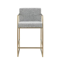 Blair Modern Grey & Gold Counter Stool