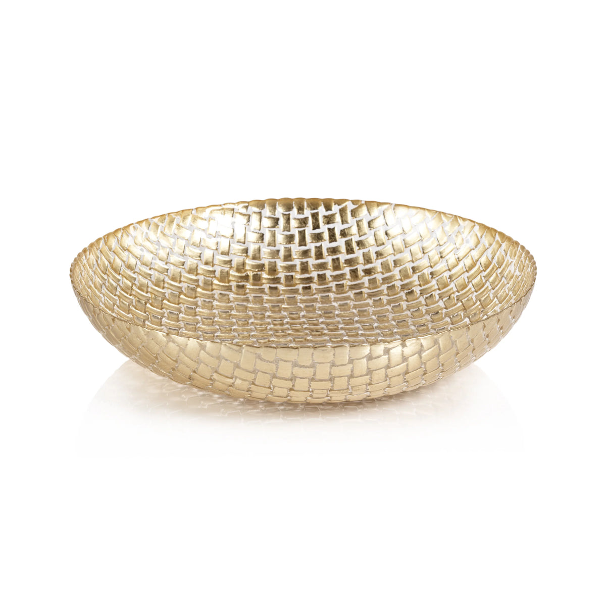 Braided Gold 14" Bowl - Set of 8