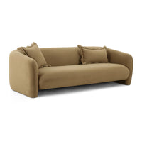 Lou Cafe Au Lait Performance Velvet Sofa