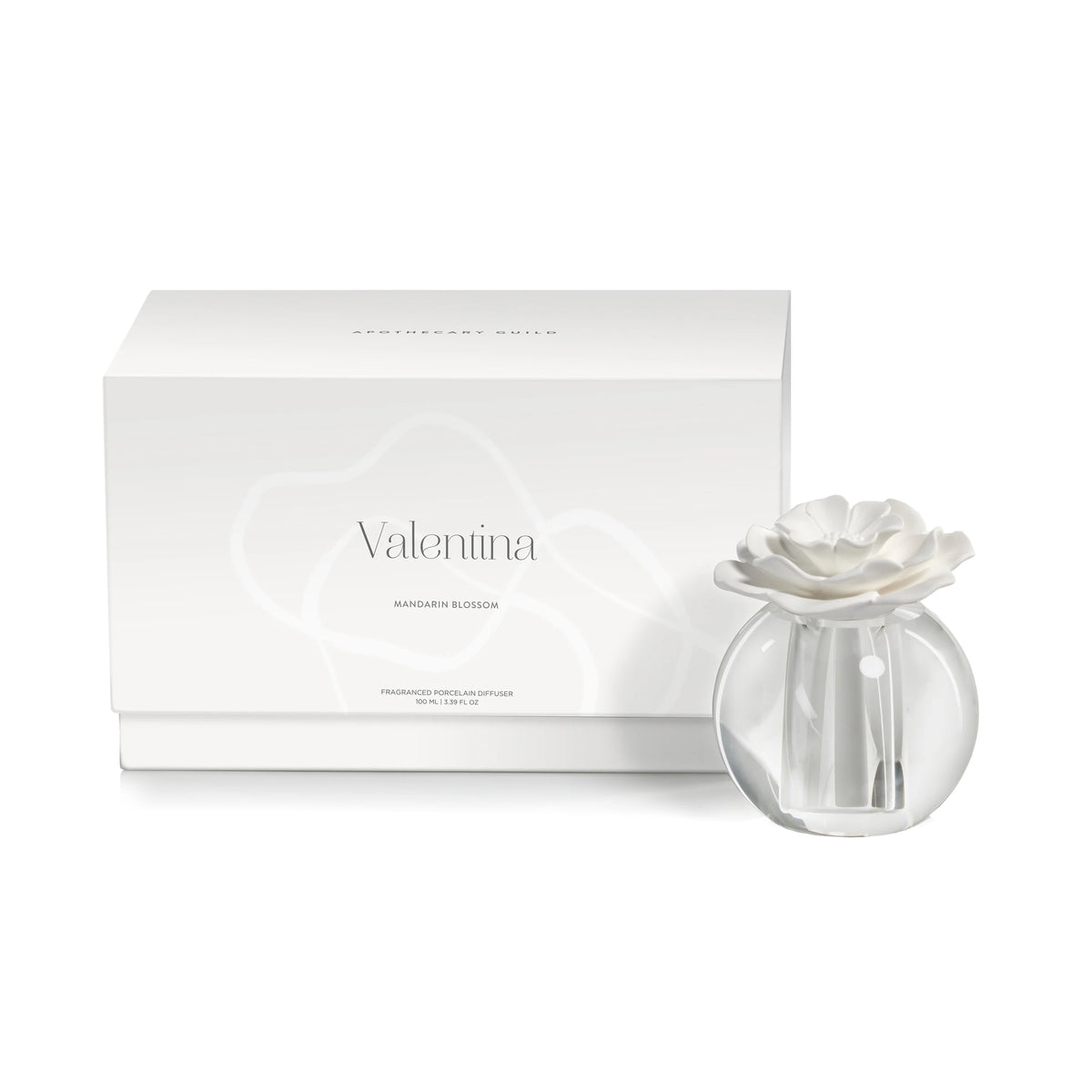 Apothecary Valentina Mandarin Blossom Fragrance Crystal Ball Diffuser - Set of 4 (2 Sizes Available)