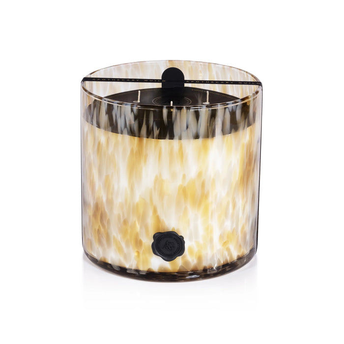 Opal Glass Five-Wick Candle Jar Light Mocha/Javanese Vetiver (Set of 2)