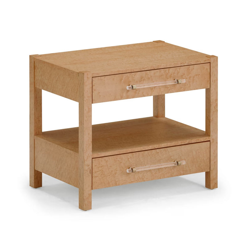 Blythe Birdseye Maple 2-Drawer Nightstand