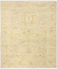Giselle Green Wool Multicolor Area Rug