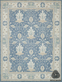 Nell Blue/Ivory Luxury Area Rug
