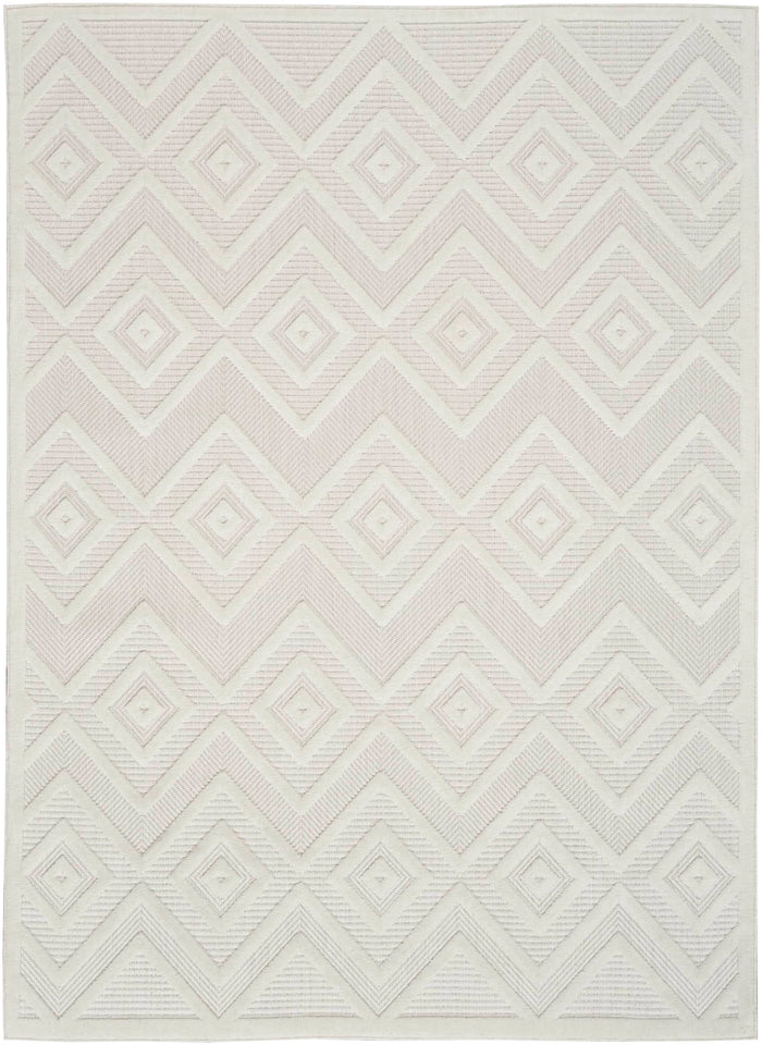 Aericka Indoor/Outdoor Ivory & White Area Rug - Elegance Collection