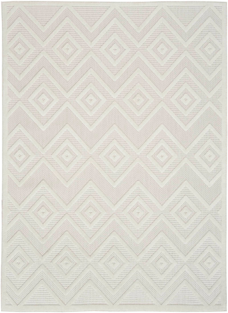 Aericka Indoor/Outdoor Ivory & White Area Rug - Elegance Collection