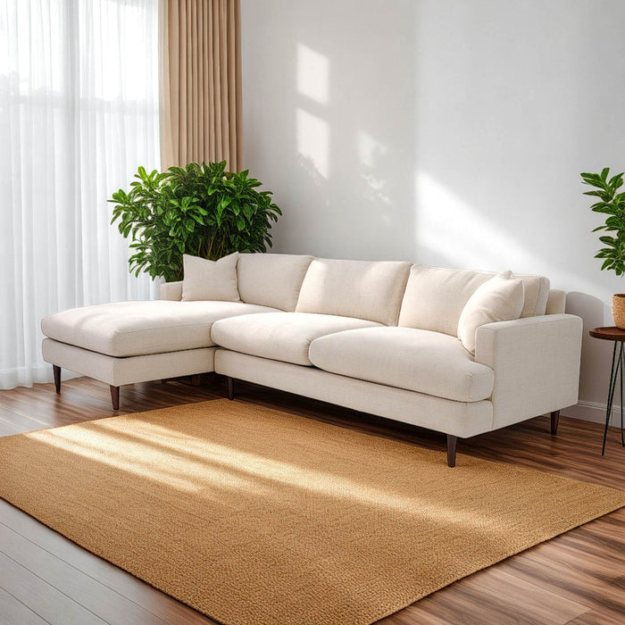Bronia 109" Beach Alabaster Left Sectional Sofa
