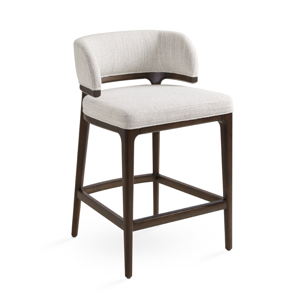 Lucian Grey Linen Counter Stool