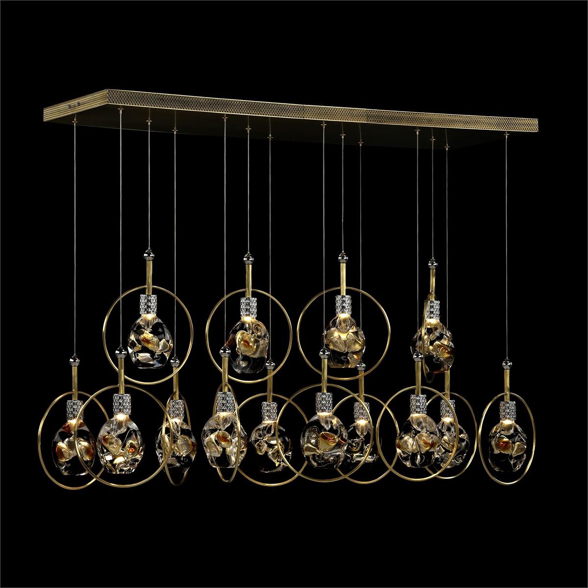 Francesca Fourteen-Light Horizontal Chandelier