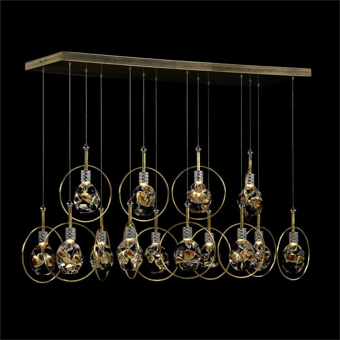 Francesca Fourteen-Light Horizontal Chandelier