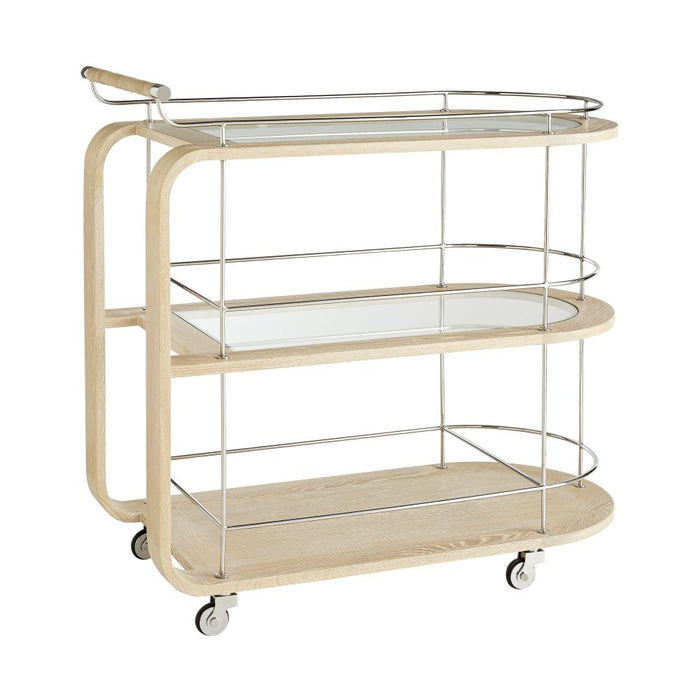 Brays White Wash Bar Cart