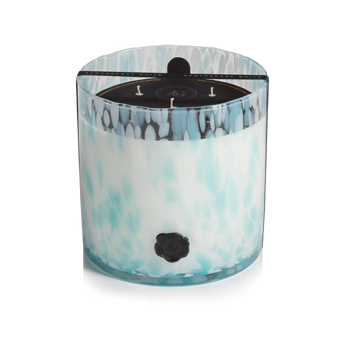 Opal Glass Five-Wick Candle Jar Blue/Sunset Beach (Set of 2)