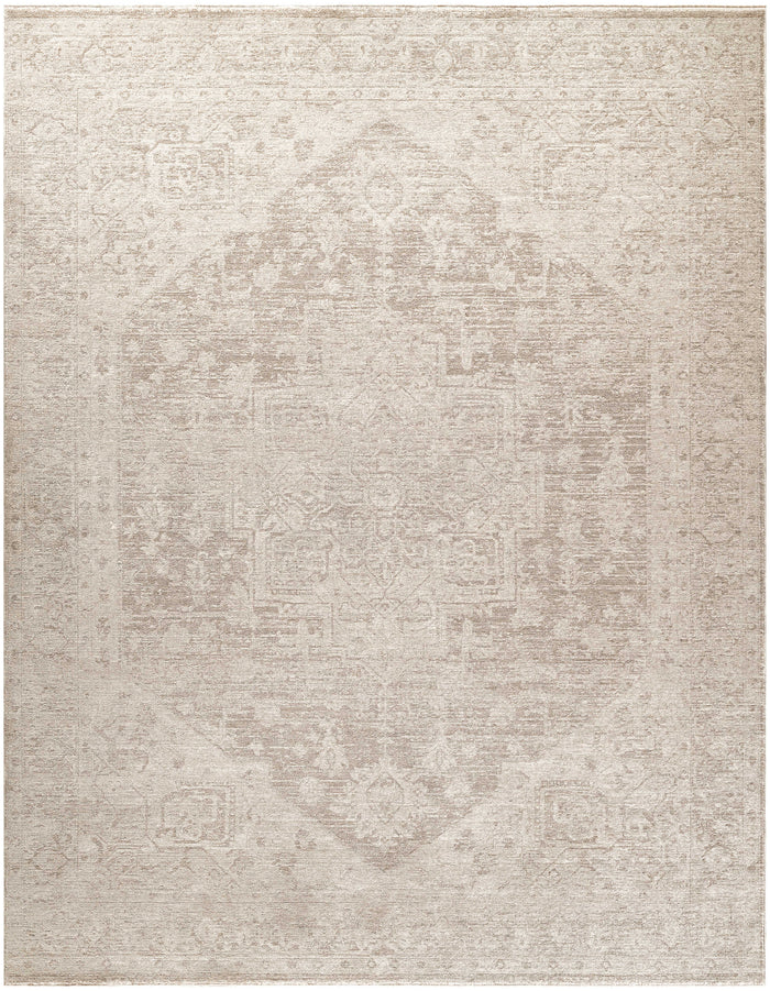 Lucienne Beige Medallion Area Rug