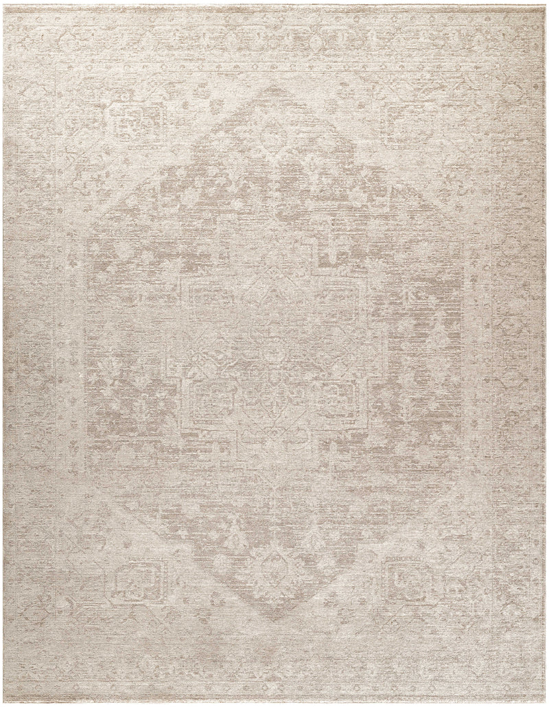 Lucienne Beige Medallion Area Rug