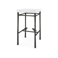 Alia Blackened Bronze & Acrylic Accent Table