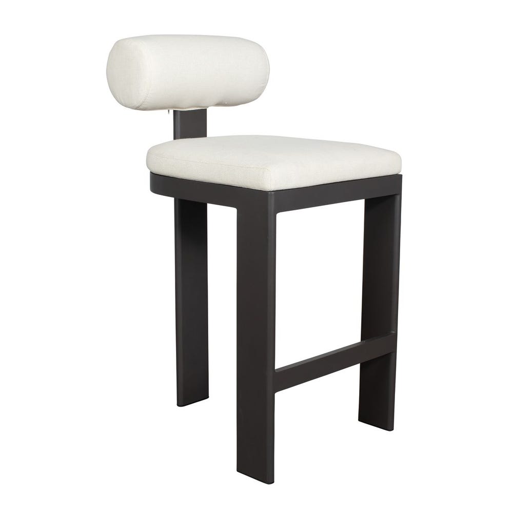 Verah White Outdoor Bar Stool