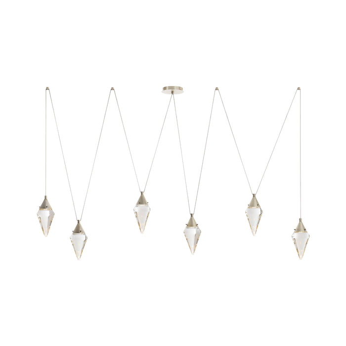 Berkley 82" Crystal & Vintage Silver Multi-Drop Chandelier