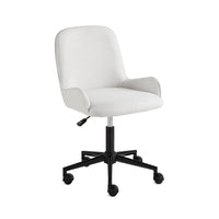 Tulle Light Grey Linen Office Chair