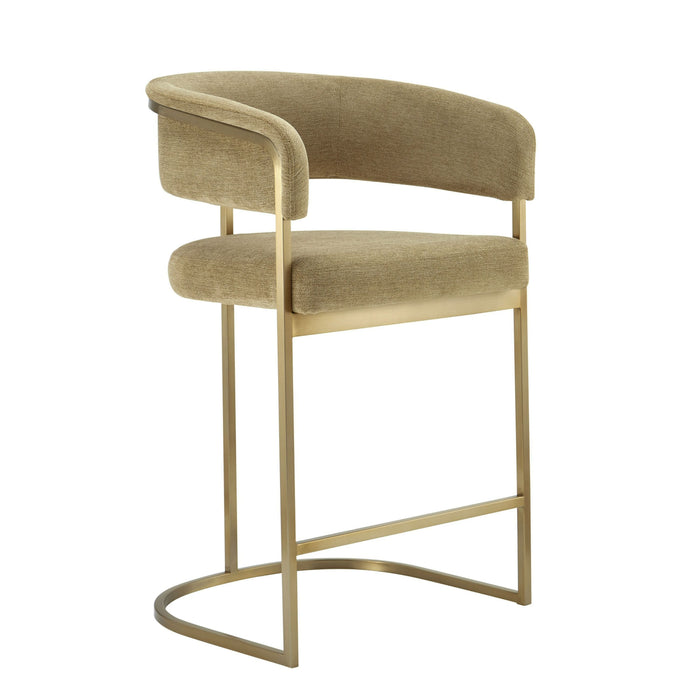 Villa Modern Brown & Gold Counter Chair