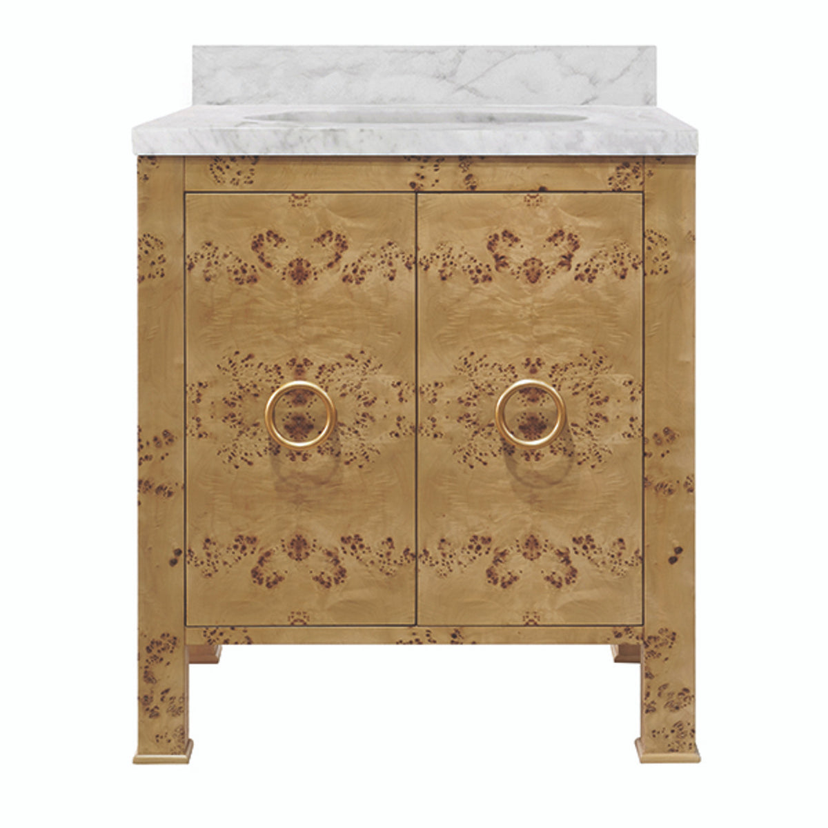 Constance 30.5"" Burl Wood Bath Vanity