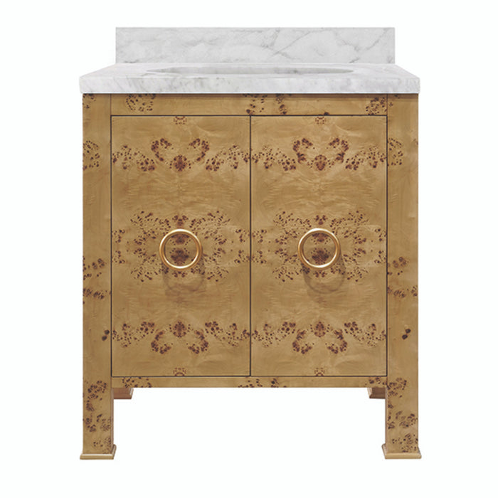 Constance 30.5"" Burl Wood Bath Vanity