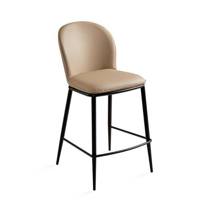 Ellison Taupe Faux Leather Counter Stool