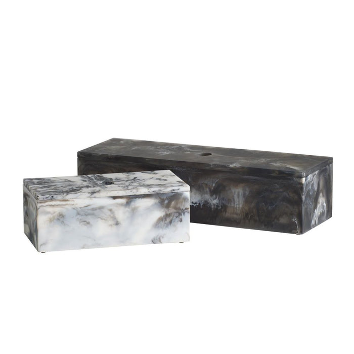 Kayce Black & White Boxes (Set of 2)