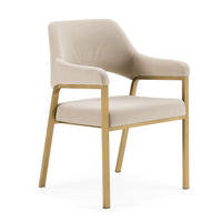 Alice Modern Beige & Gold Dining Chair