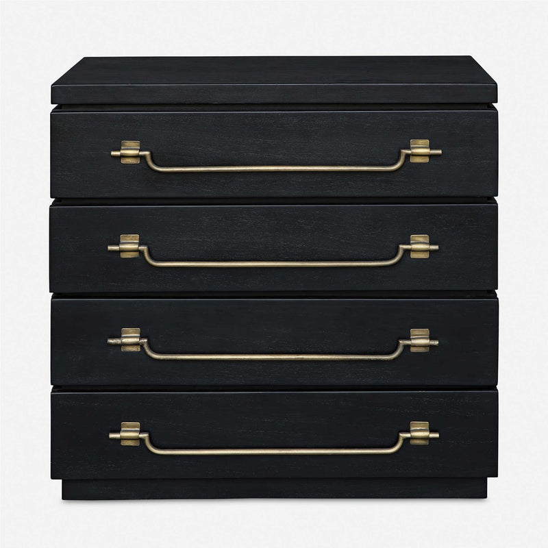 Maricio Black & Gold Dresser Drawer/Nighstand