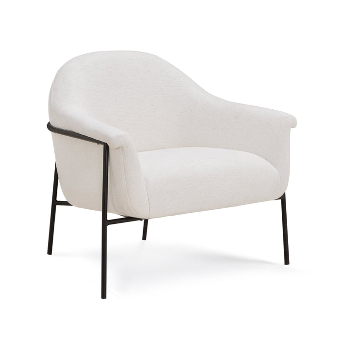 Lauren Cream Performance Chenille Accent Chair