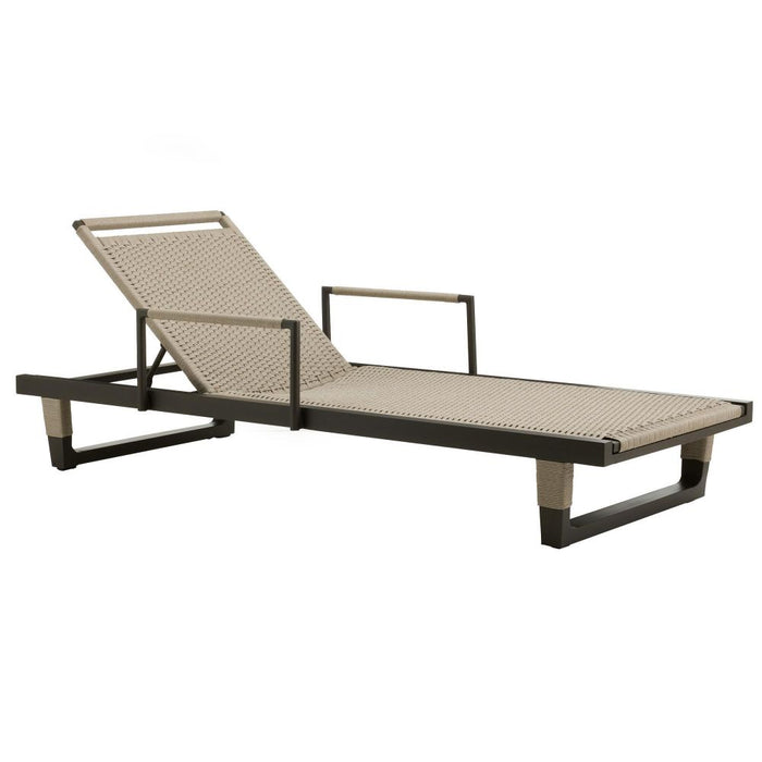 Daytona Outdoor Buff Dutch Weave Armed Lounge Chair