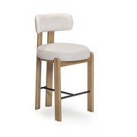 Ophelia Cream Performance Fabric Counter Stool
