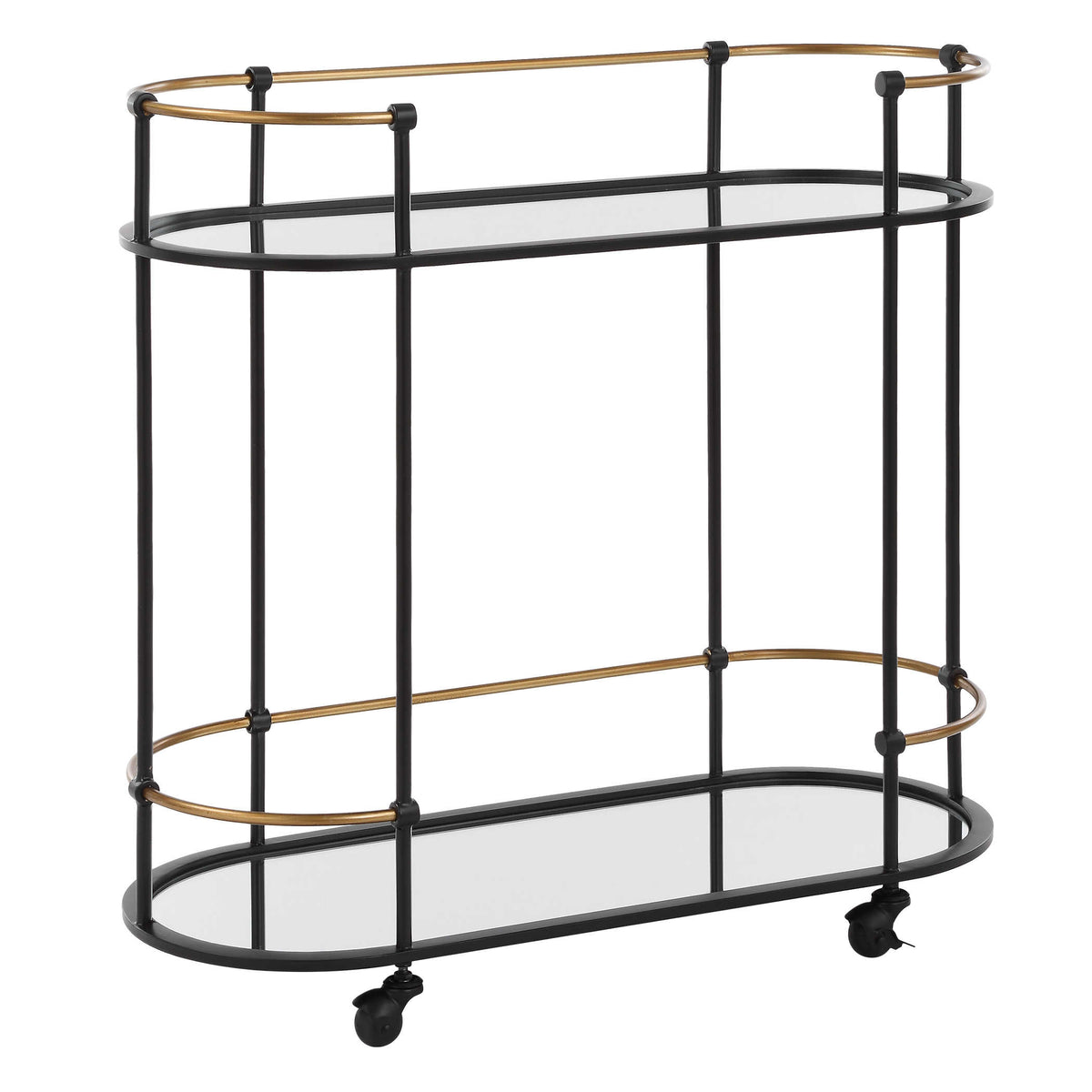 Karma Black & Gold Bar Cart