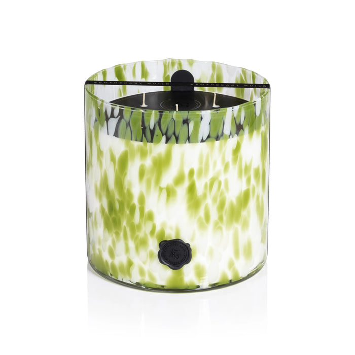 Opal Glass Five-Wick Candle Jar Green/Sicilian Lemon Bergamot (Set of 2)
