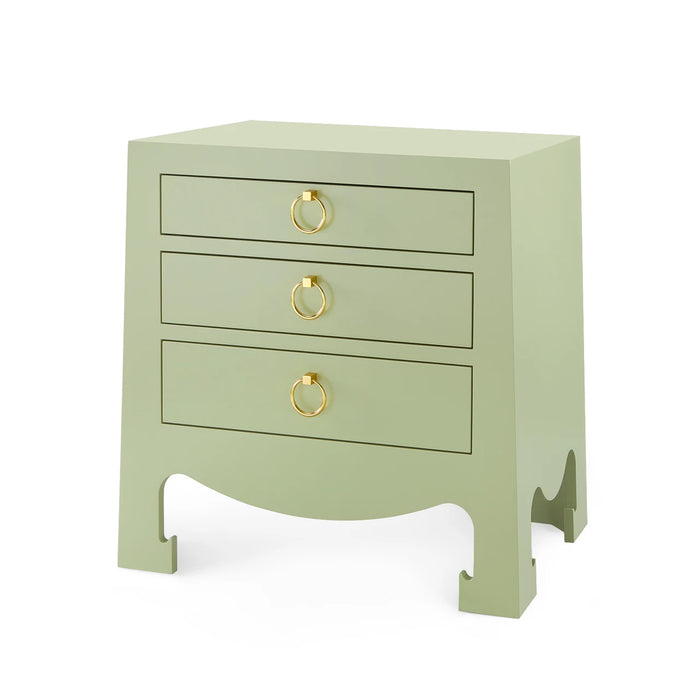 Maylee 26" Green & Gold Nightstand